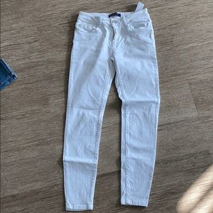 Zara White Skinny Jeans